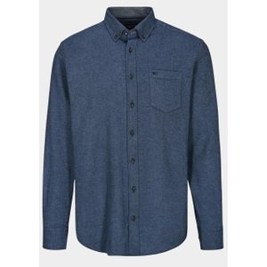 Commander flag - Casual Hemd - Blauw - Lange Mouw - 100% Katoen