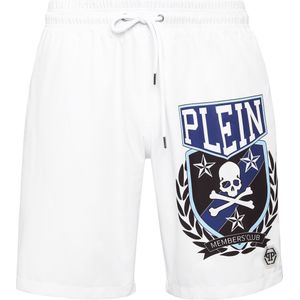 Philipp Plein - Skull & Bones - Zwembroek - Wit - Lichtgewicht Constructie