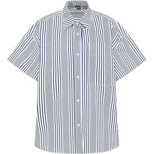 Dreimaster - Blouse - Gebroken Wit - Dames - Casual Snit - Halve Mouwen