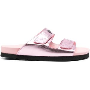 Palm Angels - Leren Sandalen - Roze - Dames