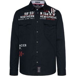 Camp David - Longsleeve - Heren - Met Lange Mouwen - Ripstop-structuur