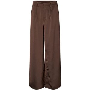 mbyM - Guri Long-M - Broek - Chocoladebruin - Satijnen Wijde Broek