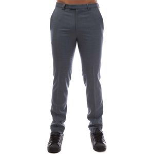 HUGO - Hesten182 - Broek - Blauw - Slim Fit - 100% Virgin Wool