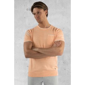 Koll3kt Riccione linnen knitted pocket t-shirt -