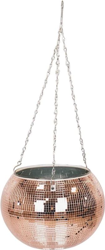 House Vitamin Hanging plant pot disco glass rose gold 20x20x20cm