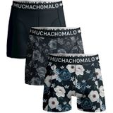 Muchachomalo Jongens 3-pack boxershorts print/effen