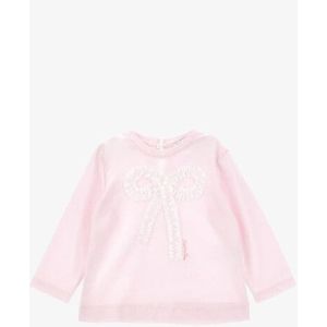 Monnalisa - Rosa FairyTale - Longsleeve - Zacht Roze - Met Tule Strik
