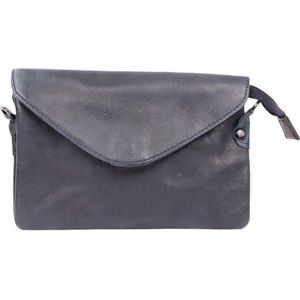 Legend Dames tas-clutch-100% leer-one size-costa-donker