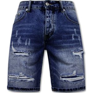 Enos Slim fit korte broek denim short