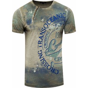 Rusty Neal - T-shirt - Ronde Hals - Heren - Normale Pasvorm - 100% Katoen