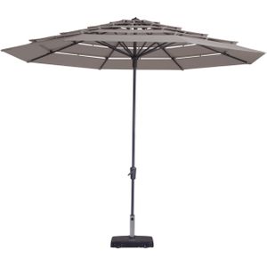 Madison parasol syros open air round taupe 350cm -