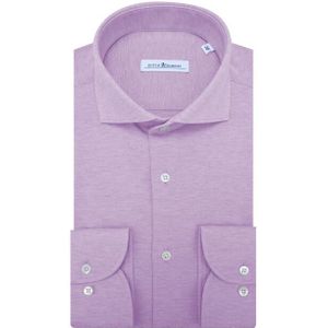 Dutch Dandies - Knitted Slim Fit - Overhemd - Lichtpaars - Lange Mouwen