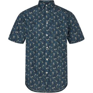 Anerkjendt Akleo poplin aop hirt pagoda blue 900517