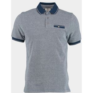 Bos Bright Blue Polo korte mouw oxan polo oxford 23108ox46bo/267 dark denim