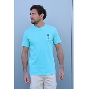 Kultivate Stairway 2501020214 pool blue -  t-shirt fancy kultiv