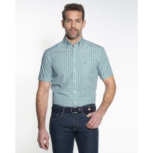 Campbell Classic casual overhemd met korte mouwen