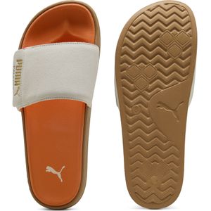 Puma Leadcat 2.0 Palermo Foil Slides Unisex | Warm White/Gold/Gum | Größe: 37