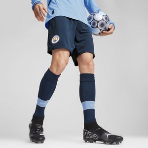 Puma Manchester City 24/25 Shorts Herren | Mit Color Blocking | Marine Blue | Größe: XL