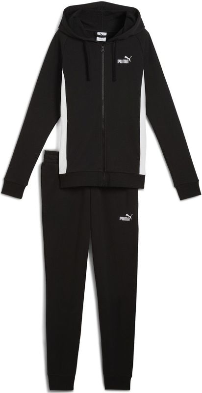 Puma Jogginganzug mit Kapuze Damen | Mit Plain | Black | Größe: M