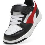 Puma Rebound V6 Lo Sneakers Babys Schuhe | White/Red/Black | Größe: 23