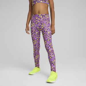 Puma Train All Day Essentials Leggings mit Allover-Print Teenager Für Damen Für Kinder | Mit Colorful | Lemon Sherbert | Größe: 13-14Y