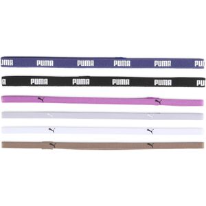 Puma Training Damen Sportbänder 6er Pack | Mit Logo Print | Black/Blue Crystal/Wild Berry | Größe: UA