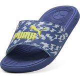 Puma Cool Cat 2.0 Poised 2 Race Slides Kinder | Mit Plain | Blue Crystal/Lemon Sherbert/Cool Weather | Größe: 31