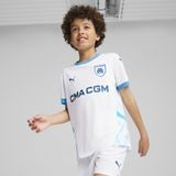 Puma Olympique de Marseille 24/25 Heimtrikot Teenager Für Für Kinder | Mit Color Blocking | White/Azure | Größe: 15-16Y