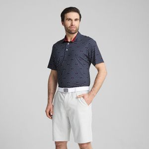 Puma MATTR Burgh Golf-Poloshirt Herren | Mit Print | Deep Navy/White Glow | Größe: 3XL