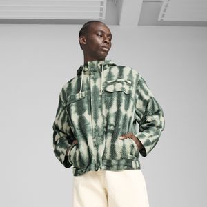Puma PALAIS ARTISAN Seersucker-Jacke Herren | Mit Other Pattern | Green Moon | Größe: XL