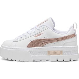 Puma Mayze Glitter Sneakers Teenager Schuhe Für Damen Für Kinder | White/Rose Gold | Größe: 38