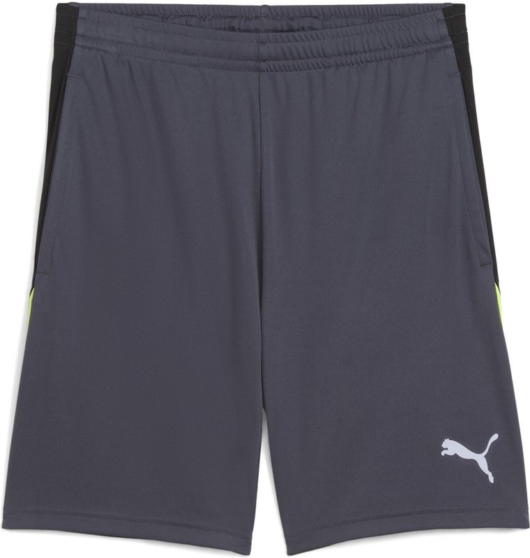 Puma individualLIGA Trainingsshorts Herren | Mit Plain | Galactic Gray/Yellow Alert | Grö�ße: 3XL