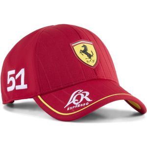Puma Scuderia Ferrari Replica Driver Baseball-Cap | Mit Plain | Dark Cherry/#5