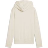 Puma ESS METALLIC Hoodie Damen | Mit Logo Print | Alpine Snow/Metallic Gold | Größe: XL