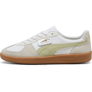 Puma Palermo Leather Sneakers Unisex Schuhe | Mit Colorful | White/Vapor Gray/Pistachio Green | Größe: 42