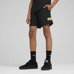 Puma Essentials Logo Lab Summer Gewebte Shorts Teenager Für Herren Für Damen Für Kinder | Mit Print | Black | Größe: 15-16Y