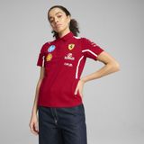 Puma Scuderia Ferrari HP 2025 Team Polo Damen | Mit Plain | Dark Cherry | Größe: L