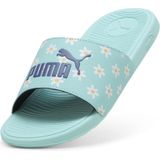 Puma Cool Cat 2.0 Daisies Slides Teenager Für Damen Für Kinder | Mit Plain | Safe Lake/Blue Crystal/White | Größe: 37