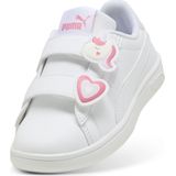Puma Smash 3.0 Badges Sneakers Kinder Schuhe | Mit Plain | White/Magic Rose/Lilac Frost | Größe: 31