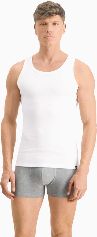 Licence Puma Basic Herren Tanktop 2er-Pack | White | Größe: 3