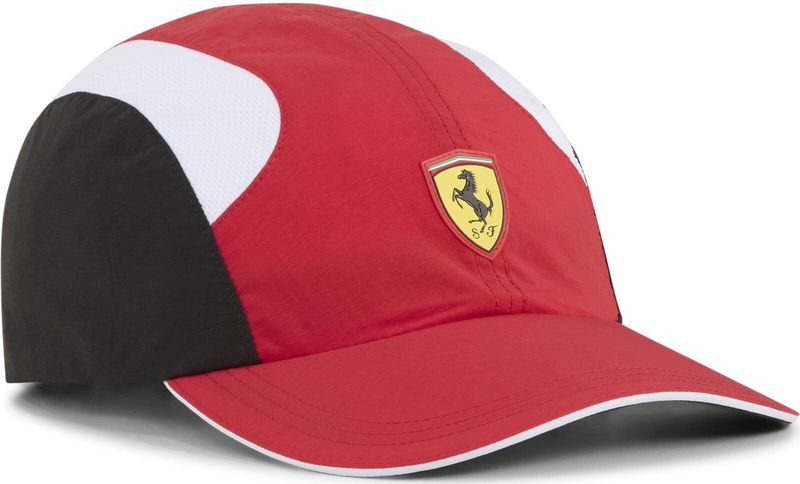 Puma Ferrari Race RCT 4-Panel-Cap | Mit Plain | Rosso Corsa/Black