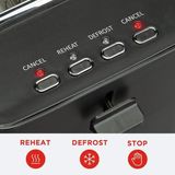 Bourgini Tosti Toaster - Broodrooster met Tostiklemmen - Zwart- Extra brede sleuf geschikt voor 2 tosti's - Instelbare bruiningsstand en ontdooifunctie