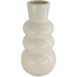 Keramieke Bubbelvaas - Crèmekleurig - Organisch Vormgegeven - 29,5x14cm