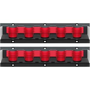 Tuin gereedschap houders/klemmen - 2x - 5x klemmen - voor stelen - opbergsysteem