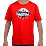 Have fear Czech republic is here / Tsjechie supporter t-shirt rood voor kids - Feestshirts