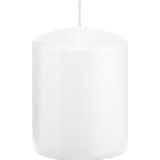 1x Witte Cilinderkaars/Stompkaars 6 X 8 cm 29 Branduren - Geurloze Kaarsen - Woondecoraties