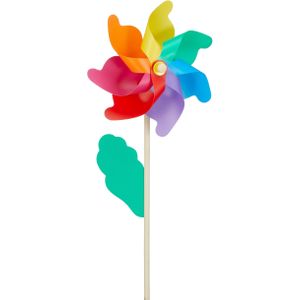 Windmolen tuin/strand - Speelgoed - Multi kleuren - 75 cm - Windwijzers