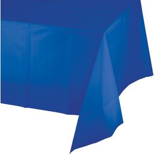 2x stuks tafelkleed blauw 274 x 137 cm - Feesttafelkleden