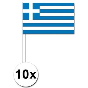10 zwaaivlaggetjes Griekse vlag - Vlaggen