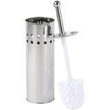 2x RVS toiletborstels met hoge houder - Toiletborstels